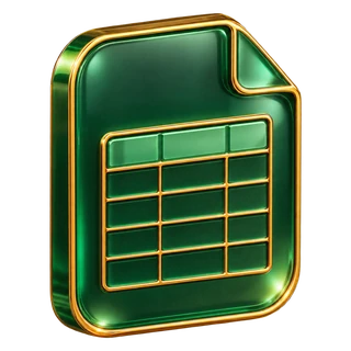 Spreadsheet icon for sending rules as an Excel sheet